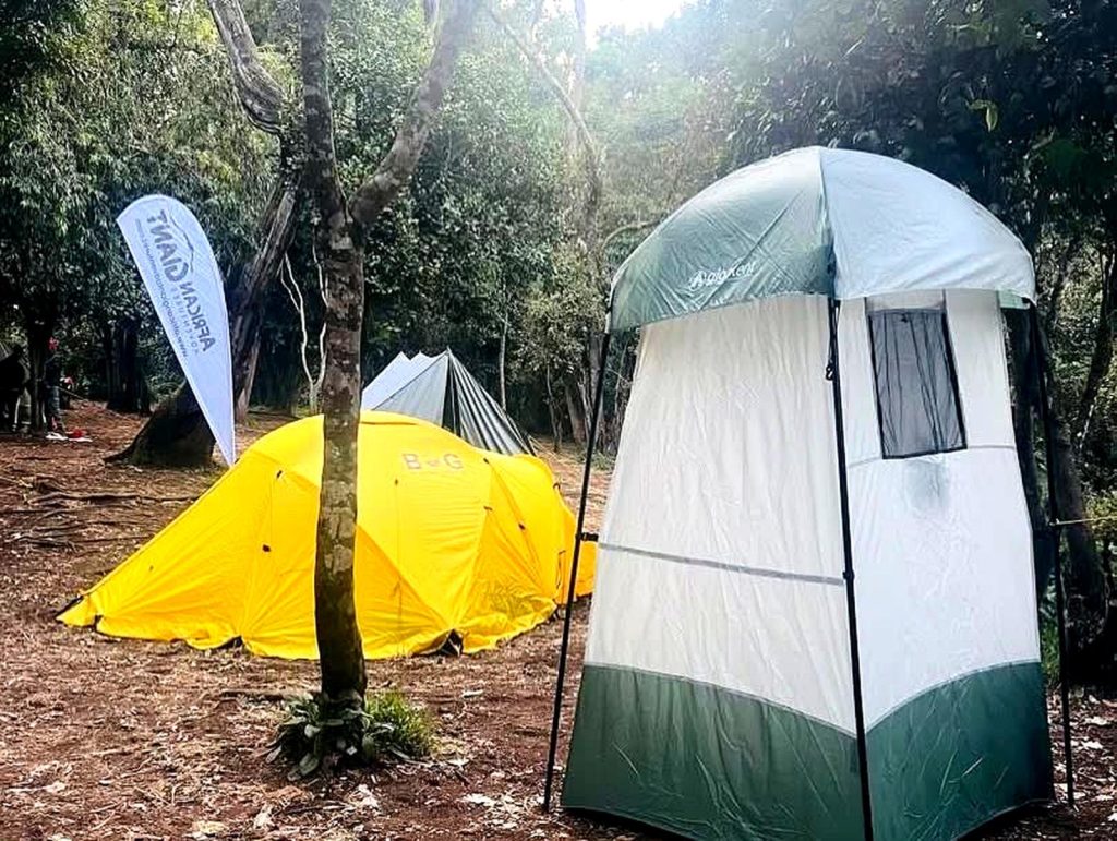 Kilimanjaro Climbing Club Private Toilet Tents on Kilimanjaro